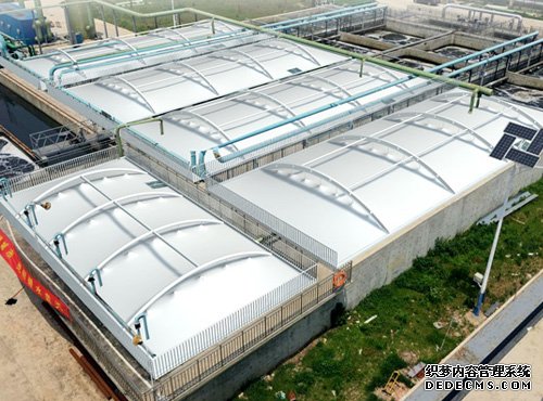 中鹽合肥化工基地南區(qū)污水處理陽光棚綜合池